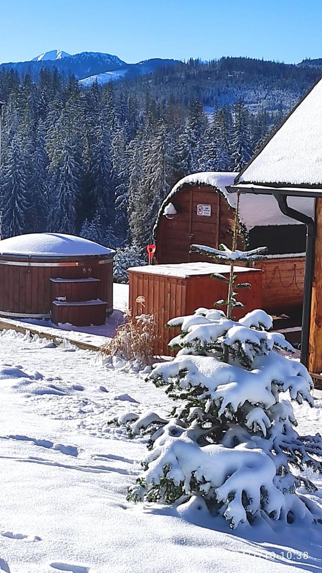 Witowianskie Domki Z Kominkiem, Jacuzzi I Sauna Dzianisz Exterior foto