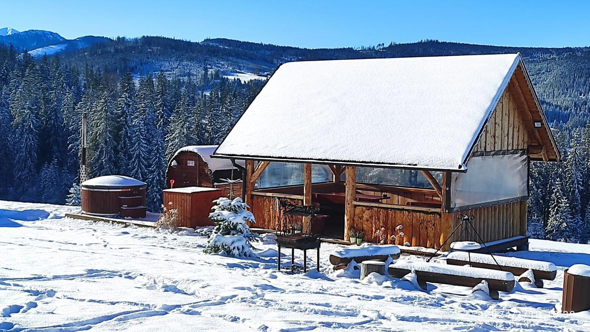 Witowianskie Domki Z Kominkiem, Jacuzzi I Sauna Dzianisz Exterior foto